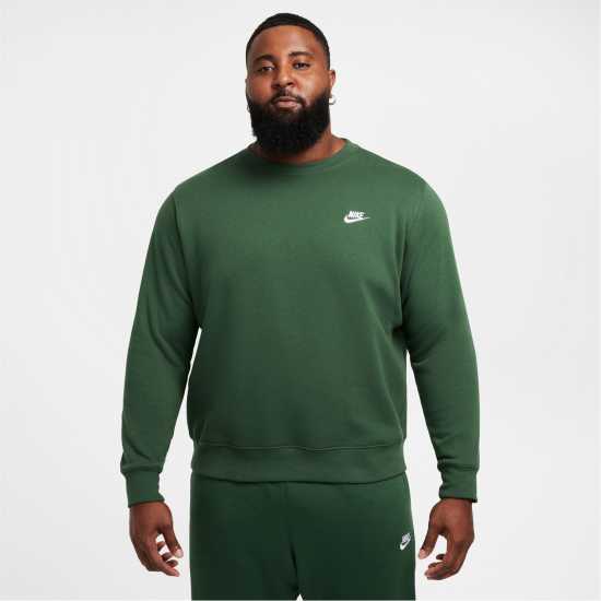 Nike Sportswear Club Crew Зелено/Бяло Мъжки горнища на анцуг