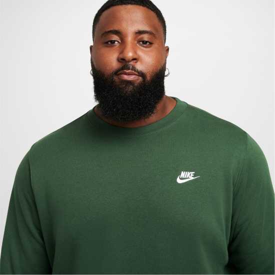 Nike Sportswear Club Crew Зелено/Бяло Мъжки горнища на анцуг