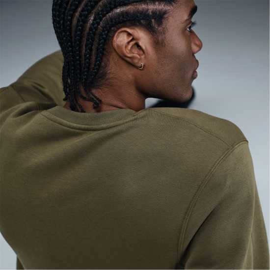 Мъжки горнища на анцуг Nike Sportswear Club Crew Олива/Бяло Nike Sportswear Club Crew Олива/Бяло Мъжки горнища на анцуг