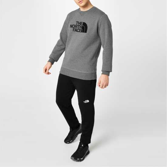 Мъжки горнища на анцуг The North Face Mens Drew Peak Crew-Neck Sweater GVD сиво The North Face Mens Drew Peak Crew-Neck Sweater GVD сиво Мъжки горнища на анцуг