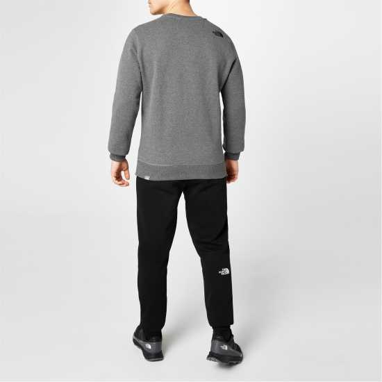Мъжки горнища на анцуг The North Face Mens Drew Peak Crew-Neck Sweater GVD сиво The North Face Mens Drew Peak Crew-Neck Sweater GVD сиво Мъжки горнища на анцуг