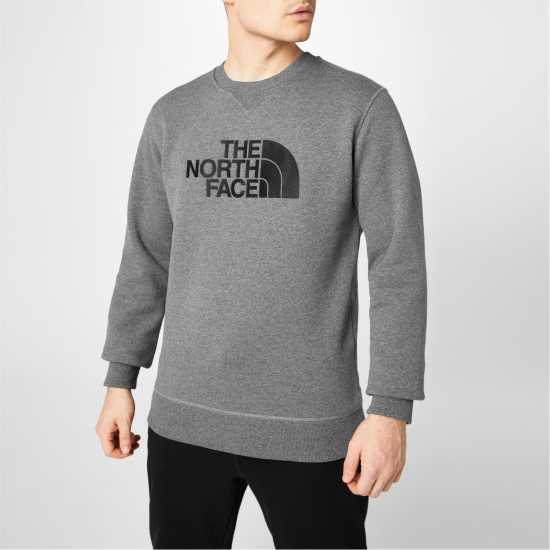 Мъжки горнища на анцуг The North Face Mens Drew Peak Crew-Neck Sweater GVD сиво The North Face Mens Drew Peak Crew-Neck Sweater GVD сиво Мъжки горнища на анцуг