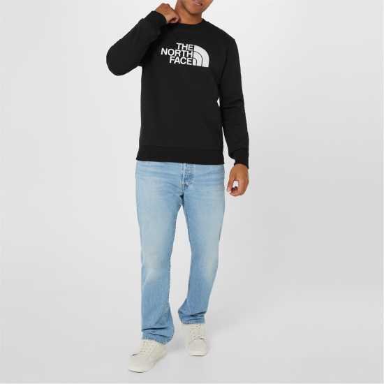 Мъжки горнища на анцуг The North Face Mens Drew Peak Crew-Neck Sweater KY4 Черно/Бяло The North Face Mens Drew Peak Crew-Neck Sweater KY4 Черно/Бяло Мъжки горнища на анцуг