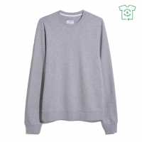 Блуза Обло Деколте Farah Farah Fulwood Organic Crew Neck Sweatshirt Светло сиво мръл Мъжки горнища на анцуг