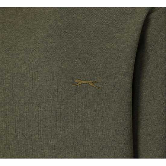 Мъжки горнища на анцуг Slazenger Мъжки Пуловер Обло Деколте Fleece Crew Sweater Mens Кахи Марл Slazenger Мъжки Пуловер Обло Деколте Fleece Crew Sweater Mens Кахи Марл Мъжки горнища на анцуг