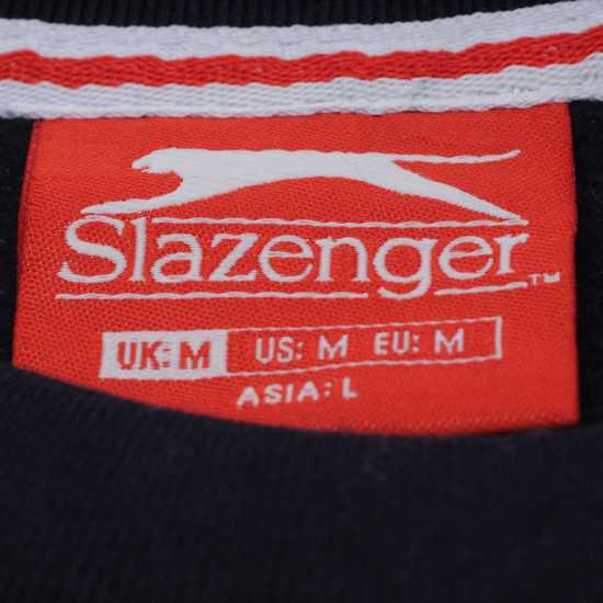 Slazenger Мъжки Пуловер Обло Деколте Fleece Crew Sweater Mens Морска синьо Мъжки горнища на анцуг