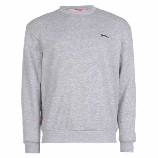 Мъжки горнища на анцуг Slazenger Мъжки Пуловер Обло Деколте Fleece Crew Sweater Mens Сив марл Slazenger Мъжки Пуловер Обло Деколте Fleece Crew Sweater Mens Сив марл Мъжки горнища на анцуг