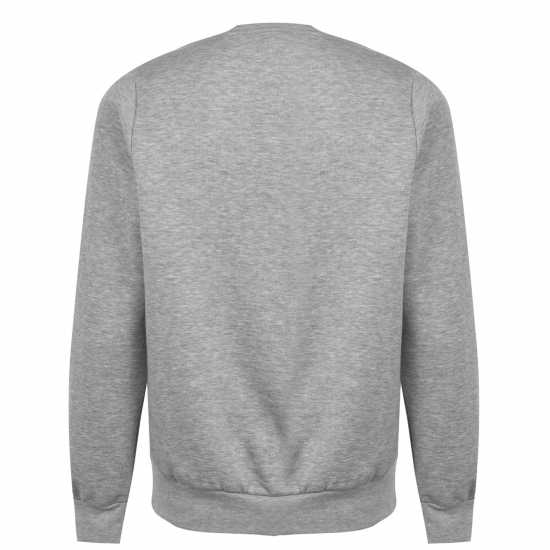 Slazenger Мъжки Пуловер Обло Деколте Fleece Crew Sweater Mens Grey Marl Мъжки пуловери и жилетки
