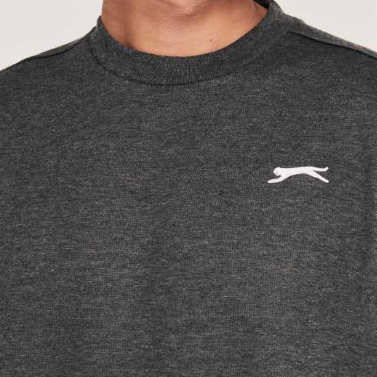 Мъжки горнища на анцуг Slazenger Мъжки Пуловер Обло Деколте Fleece Crew Sweater Mens Тъмно сиво марл Slazenger Мъжки Пуловер Обло Деколте Fleece Crew Sweater Mens Тъмно сиво марл Мъжки горнища на анцуг
