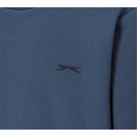 Мъжки горнища на анцуг Slazenger Мъжки Пуловер Обло Деколте Fleece Crew Sweater Mens Steel Blue Slazenger Мъжки Пуловер Обло Деколте Fleece Crew Sweater Mens Steel Blue Мъжки горнища на анцуг