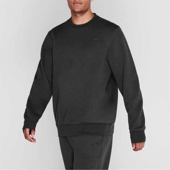 Мъжки горнища на анцуг Slazenger Мъжки Пуловер Обло Деколте Fleece Crew Sweater Mens SLATE GREY Slazenger Мъжки Пуловер Обло Деколте Fleece Crew Sweater Mens SLATE GREY Мъжки горнища на анцуг