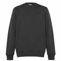 Sale Мъжки Пуловер Обло Деколте Slazenger Fleece Crew Sweater Mens Dark Grey Мъжко облекло за едри хора
