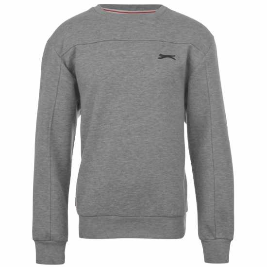 Детски горнища и пуловери Slazenger Crew Sweater Junior Сив марл Slazenger Crew Sweater Junior Сив марл Детски горнища и пуловери