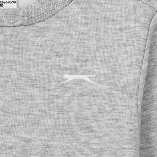 Детски горнища и пуловери Slazenger Crew Sweater Junior Сив марл Slazenger Crew Sweater Junior Сив марл Детски горнища и пуловери