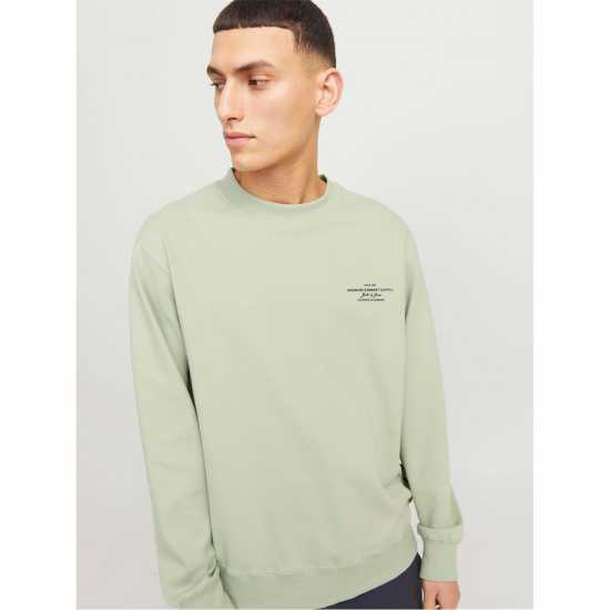 Jack And Jones Jack Crw Neck Sweat Sn99 Aqua Gray 