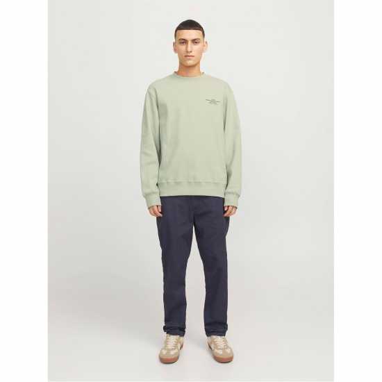 Jack And Jones Jack Crw Neck Sweat Sn99 Aqua Gray 