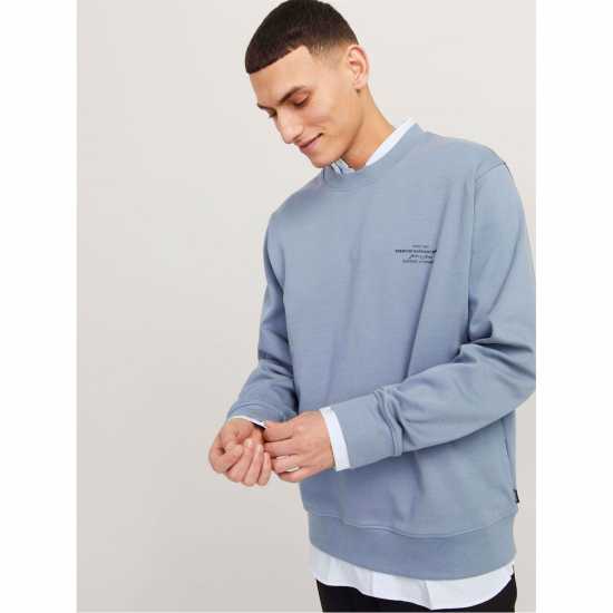 Jack And Jones Jack Crw Neck Sweat Sn99 Flint Stone 