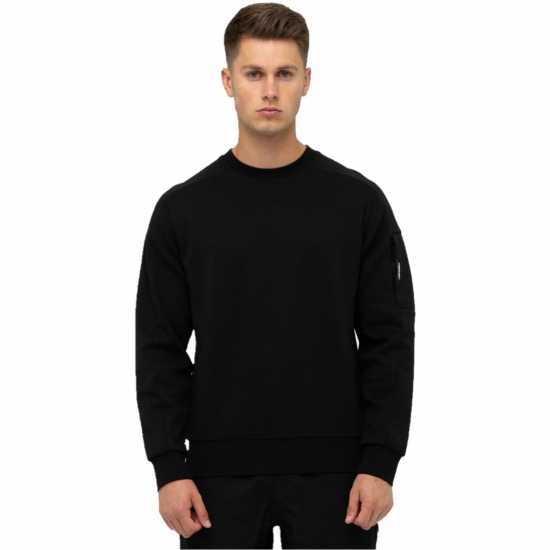 Мъжки горнища на анцуг Marshall Artist Crew Sweater Черно Marshall Artist Crew Sweater Черно Мъжки горнища на анцуг