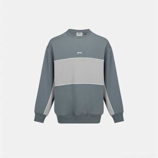 Slazenger Fleece Sportswear Crew Sweat Mens  