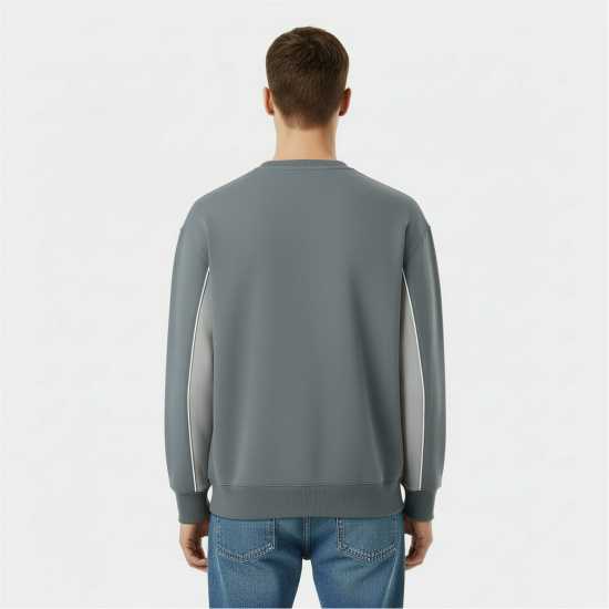 Slazenger Fleece Sportswear Crew Sweat Mens  