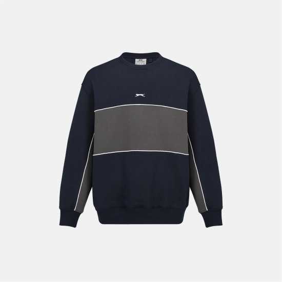 Slazenger Fleece Sportswear Crew Sweat Mens  Мъжки горнища на анцуг