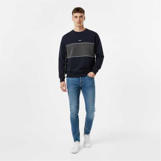 Slazenger Fleece Sportswear Crew Sweat Mens  Мъжки горнища на анцуг