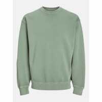 Блуза Обло Деколте Jack And Jones Men's Faded Sweat Crew Neck Sweatshirt Iceberg Green 