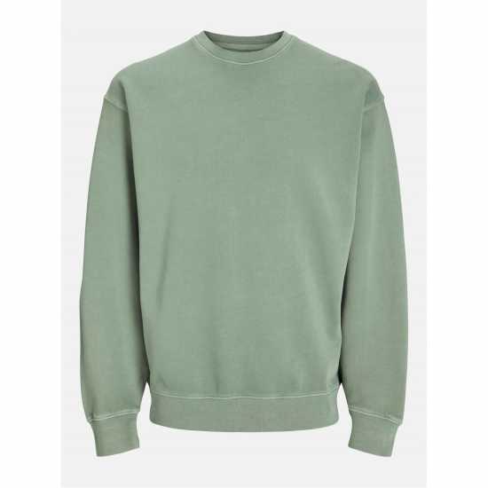 Блуза Обло Деколте Jack And Jones Men's Faded Sweat Crew Neck Sweatshirt Iceberg Green 