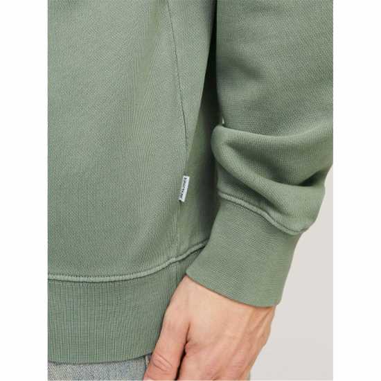 Блуза Обло Деколте Jack And Jones Men's Faded Sweat Crew Neck Sweatshirt Iceberg Green 