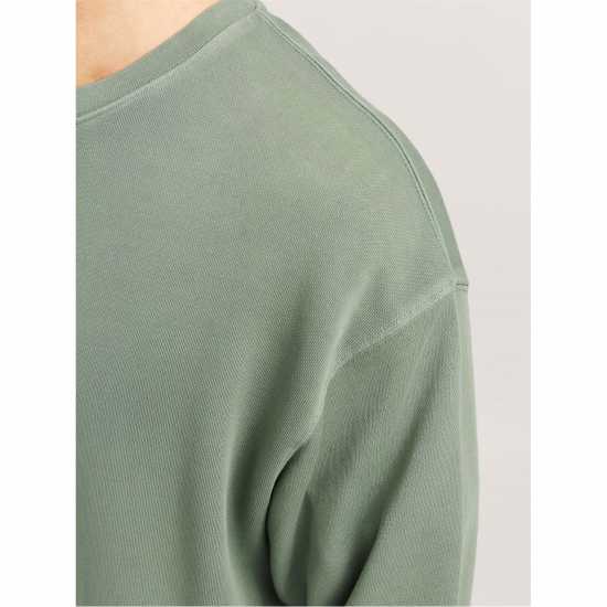 Блуза Обло Деколте Jack And Jones Men's Faded Sweat Crew Neck Sweatshirt Iceberg Green 