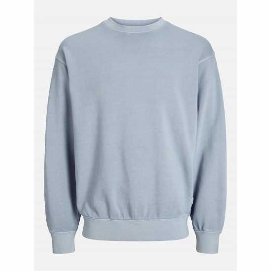 Блуза Обло Деколте Jack And Jones Men's Faded Sweat Crew Neck Sweatshirt Chambray Blue 