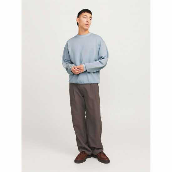 Блуза Обло Деколте Jack And Jones Men's Faded Sweat Crew Neck Sweatshirt Chambray Blue 