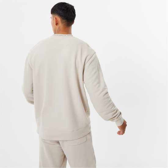 Мъжки горнища на анцуг Мъжка Блуза Обло Деколте Jack Wills Jacquard Crew Sweatshirt Mens Stone Мъжка Блуза Обло Деколте Jack Wills Jacquard Crew Sweatshirt Mens Stone Мъжки горнища на анцуг