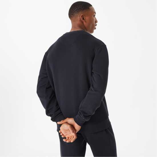 Мъжка Блуза Обло Деколте Jack Wills Jacquard Crew Sweatshirt Mens Черно Мъжки горнища на анцуг