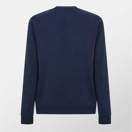 Мъжка Блуза Обло Деколте Jack Wills Jacquard Crew Sweatshirt Mens Navy Мъжки горнища на анцуг
