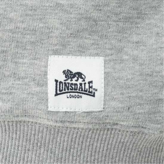 Lonsdale Crew Sweat Mens Светло сив меланж 