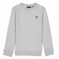 Lyle And Scott Kids' Crew Sweatshirt Grey Marl D24 Lyle And Scott Kids' Crew Sweatshirt Grey Marl D24
