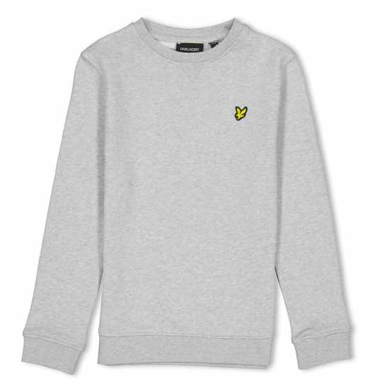 Lyle And Scott Kids' Crew Sweatshirt Grey Marl D24 Lyle And Scott Kids' Crew Sweatshirt Grey Marl D24