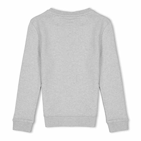 Lyle And Scott Kids' Crew Sweatshirt Grey Marl D24 Lyle And Scott Kids' Crew Sweatshirt Grey Marl D24