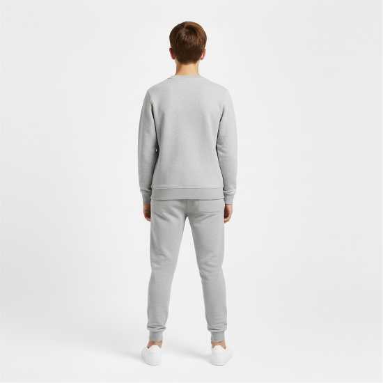 Lyle And Scott Kids' Crew Sweatshirt Grey Marl D24 Lyle And Scott Kids' Crew Sweatshirt Grey Marl D24