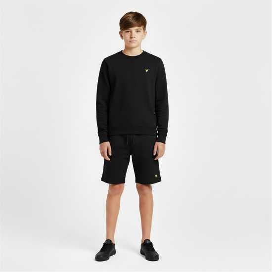 Lyle And Scott Kids' Crew Sweatshirt Jet Black Z865 Lyle And Scott Kids' Crew Sweatshirt Jet Black Z865