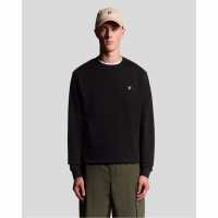 Lyle And Scott Men's Crew Sweatshirt Jet Black 