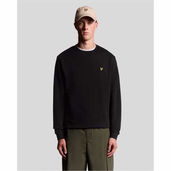Lyle And Scott Men's Crew Sweatshirt Jet Black 