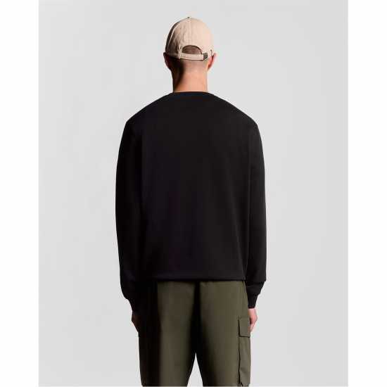 Lyle And Scott Men's Crew Sweatshirt Jet Black 
