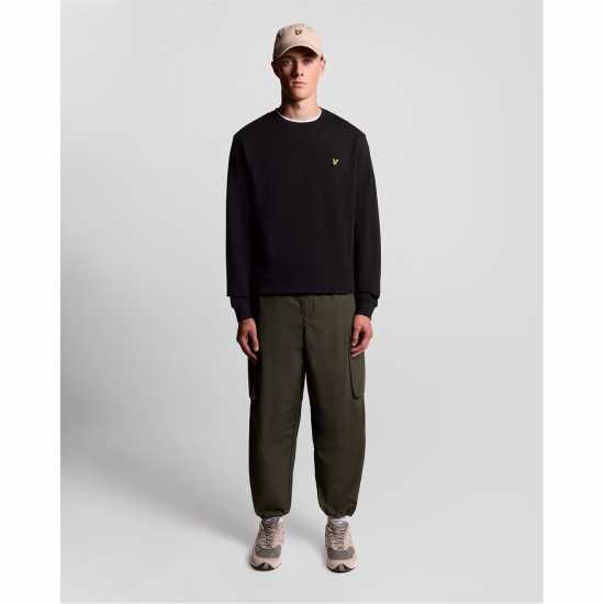 Lyle And Scott Men's Crew Sweatshirt Jet Black 