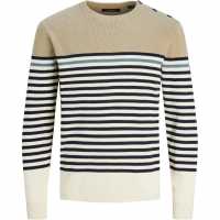 Блуза С Обло Деколте Jack And Jones Crew Sweater Mens Бутербродно масло Мъжки горнища на анцуг