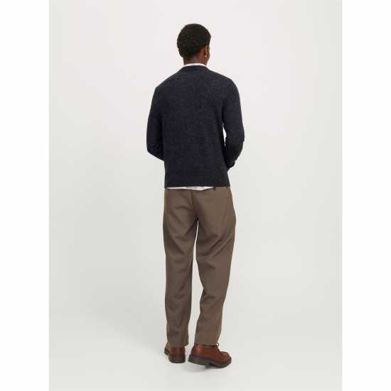 Мъжки Пуловер Обло Деколте Jack And Jones Crew Jumper Mens Черна красота Мъжки горнища на анцуг