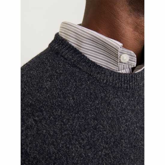 Мъжки Пуловер Обло Деколте Jack And Jones Crew Jumper Mens Черна красота Мъжки горнища на анцуг