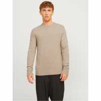 Мъжки Пуловер Обло Деколте Jack And Jones Crew Jumper Mens Овесена Мъжки горнища на анцуг
