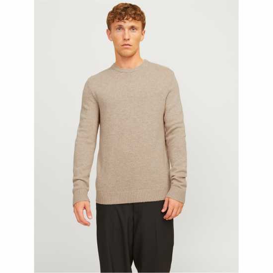 Мъжки Пуловер Обло Деколте Jack And Jones Crew Jumper Mens Овесена Мъжки горнища на анцуг